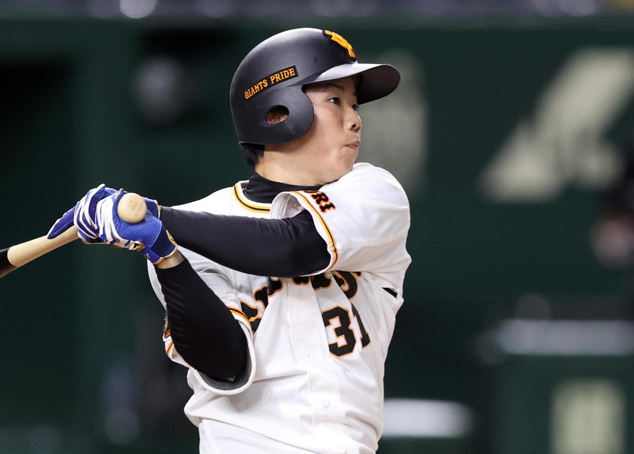 巨人松原聖弥（2021年10月12日撮影）