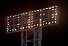 来シーズンから甲子園の照明がLED化され映像・音響設備と連動した照明演出のイメージ画像（球団提供）
