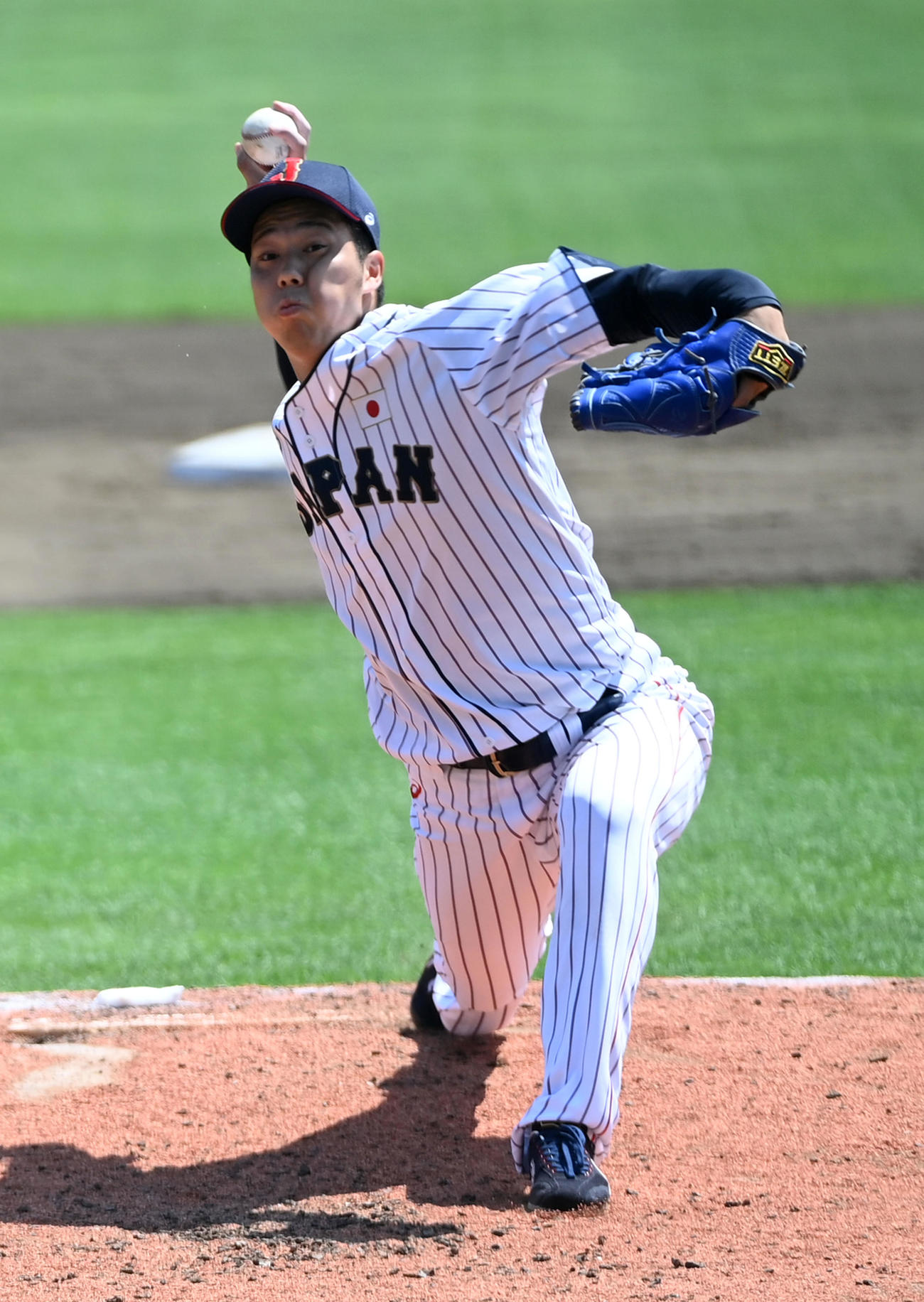 青柳晃洋（2021年7月24日撮影）