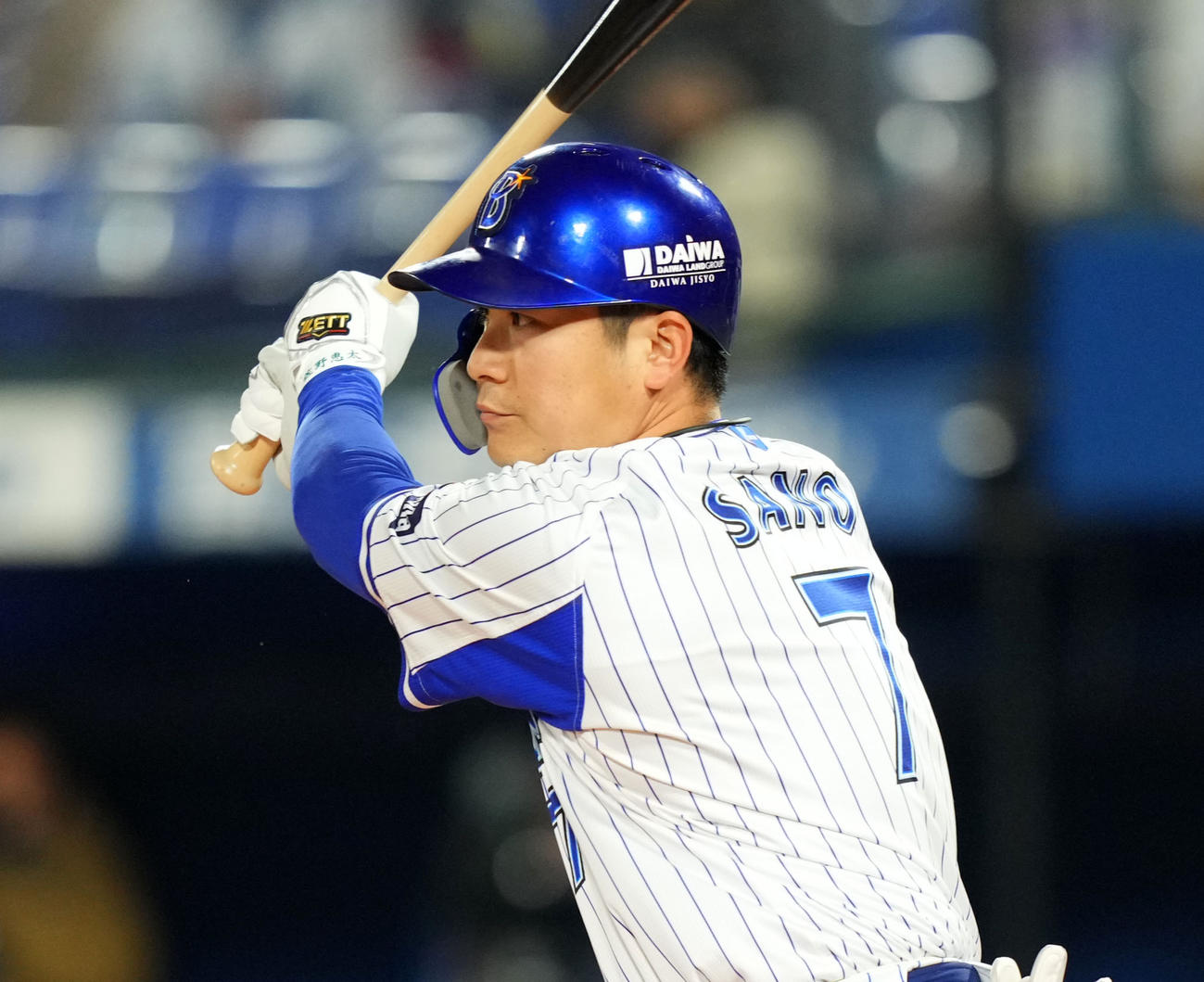 DeNA佐野恵太（2021年10月22日撮影）