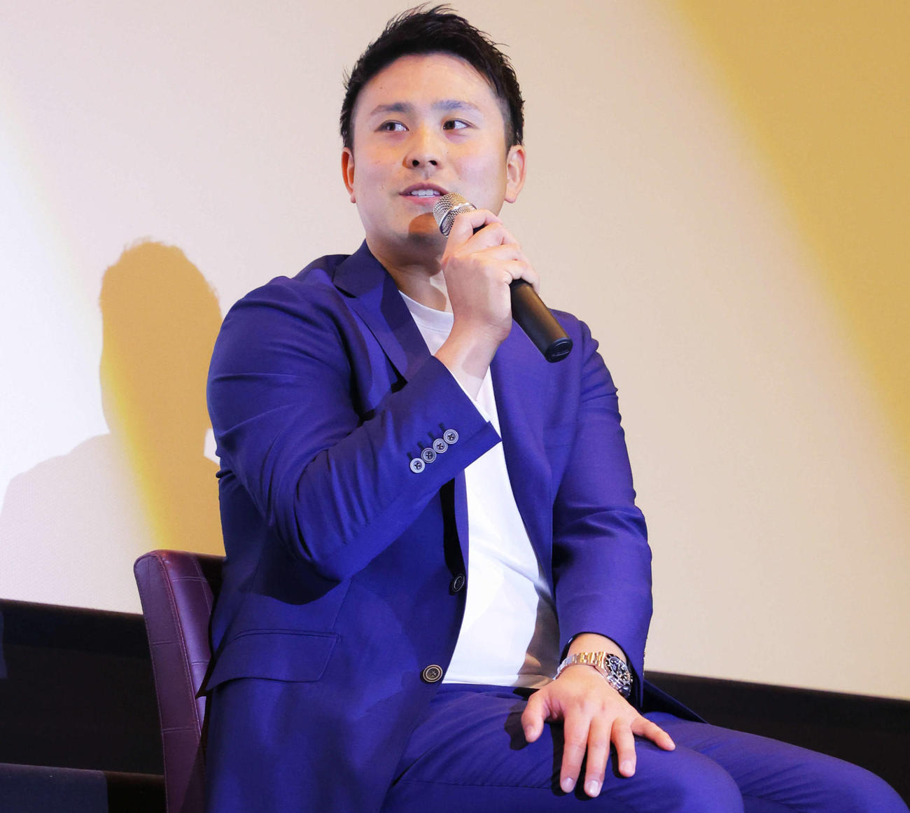 DeNA佐野恵太（2021年12月22日撮影）