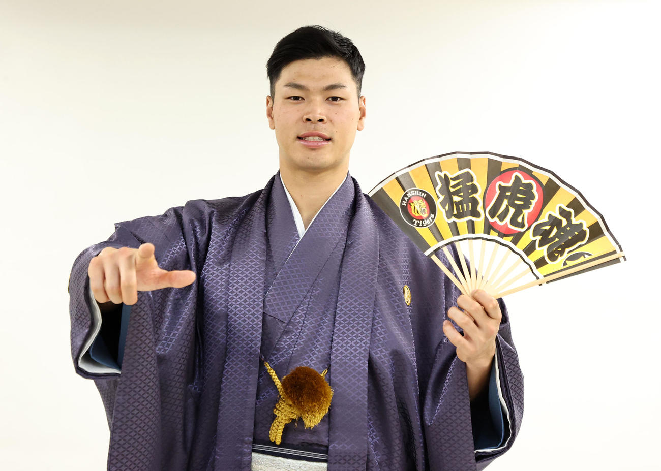 2年目突入の佐藤輝明（撮影・加藤哉）