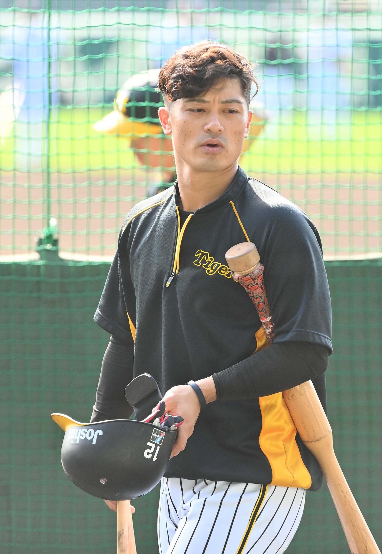 阪神坂本誠志郎（2021年11月4日撮影）