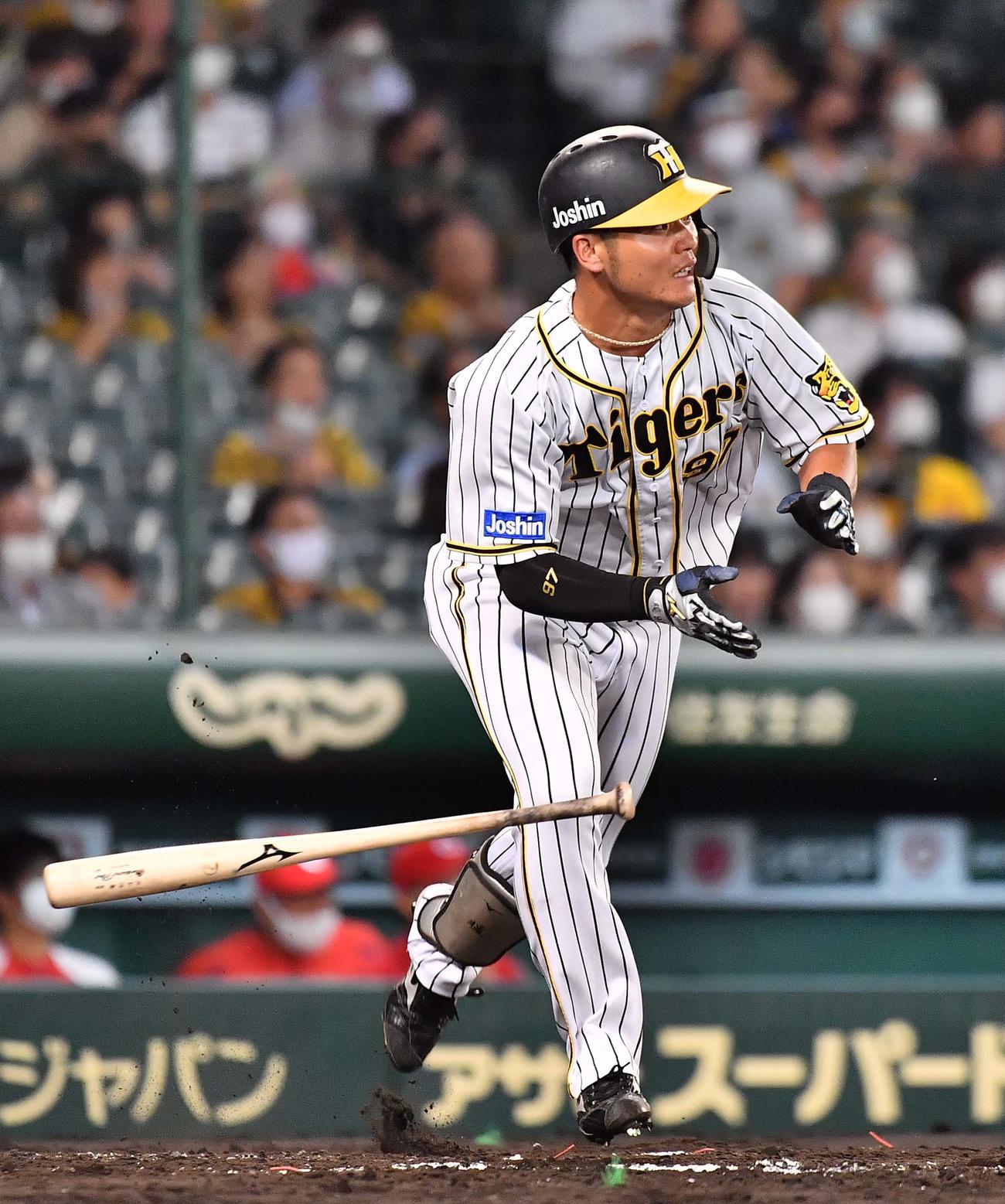 阪神小野寺暖（2021年9月30日撮影）