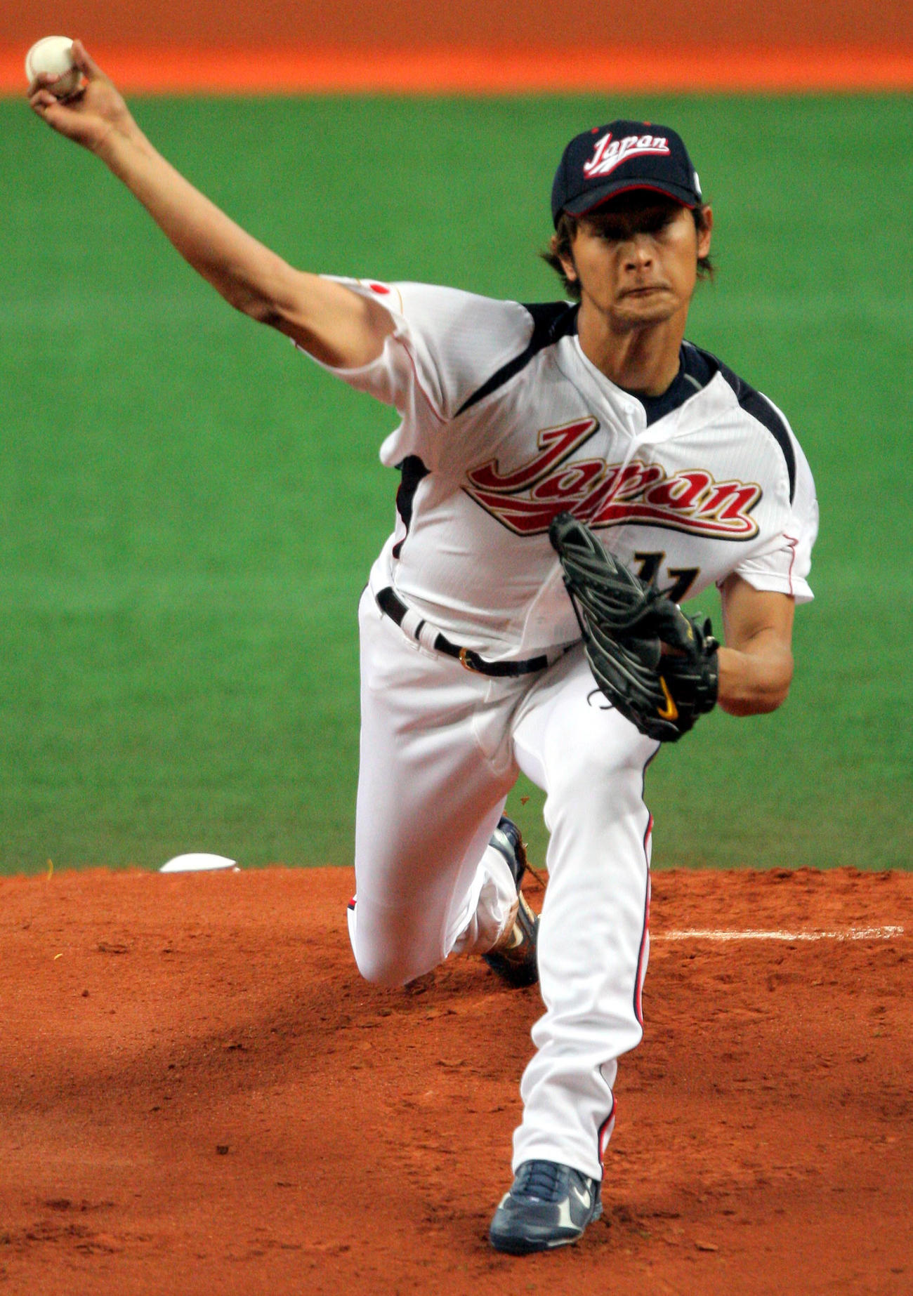 WBC強化試合　日本対オーストラリア　日本先発のダルビッシュ有（2009年2月24日撮影）
