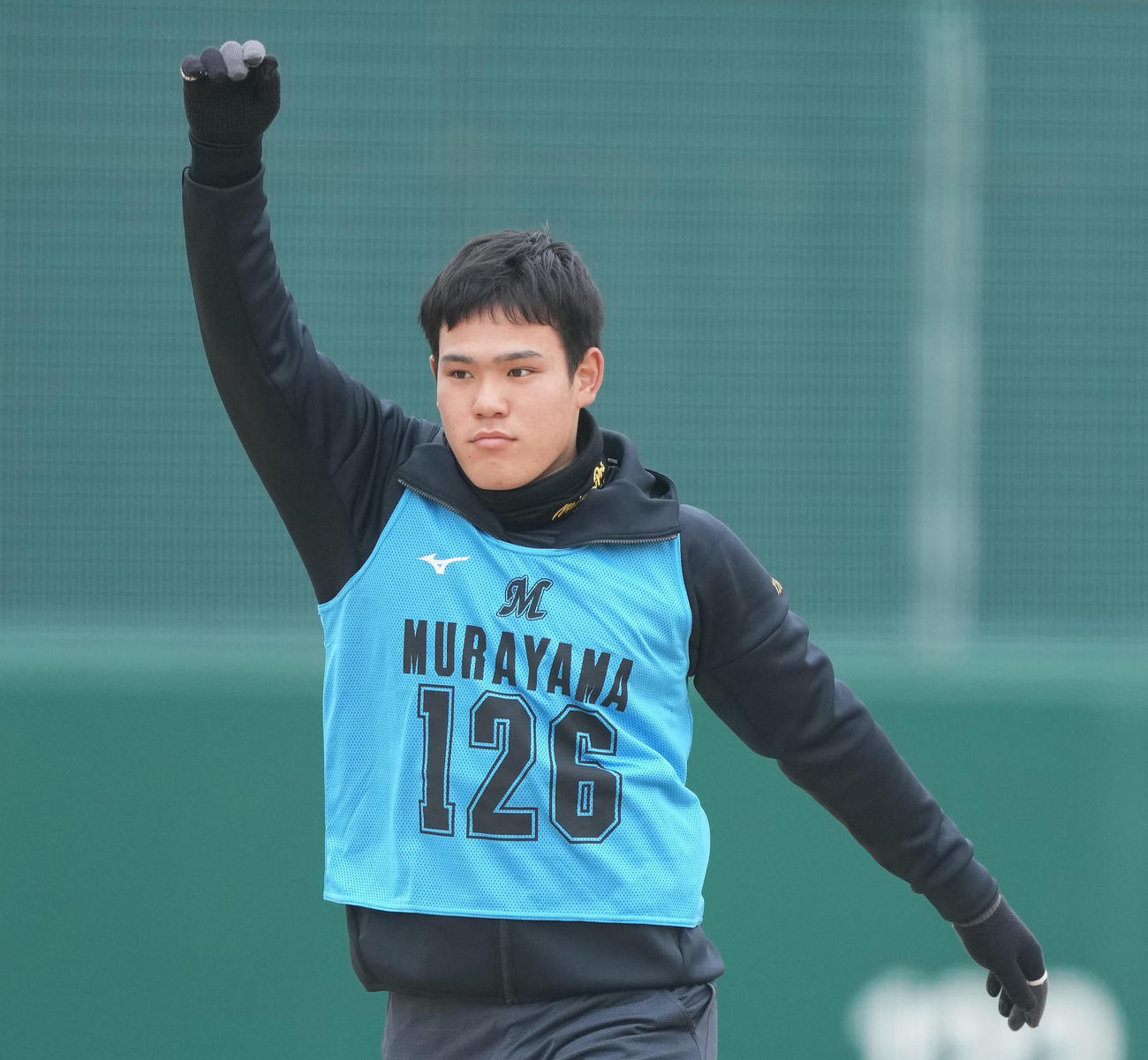 ロッテ村山亮介（2022年1月10日撮影）