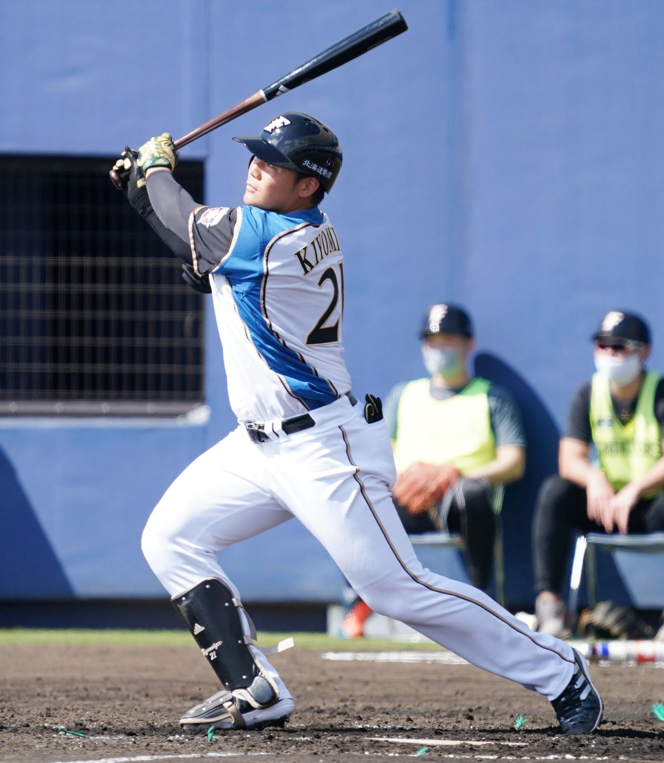 日本ハム清宮幸太郎（2021年2月21日撮影）
