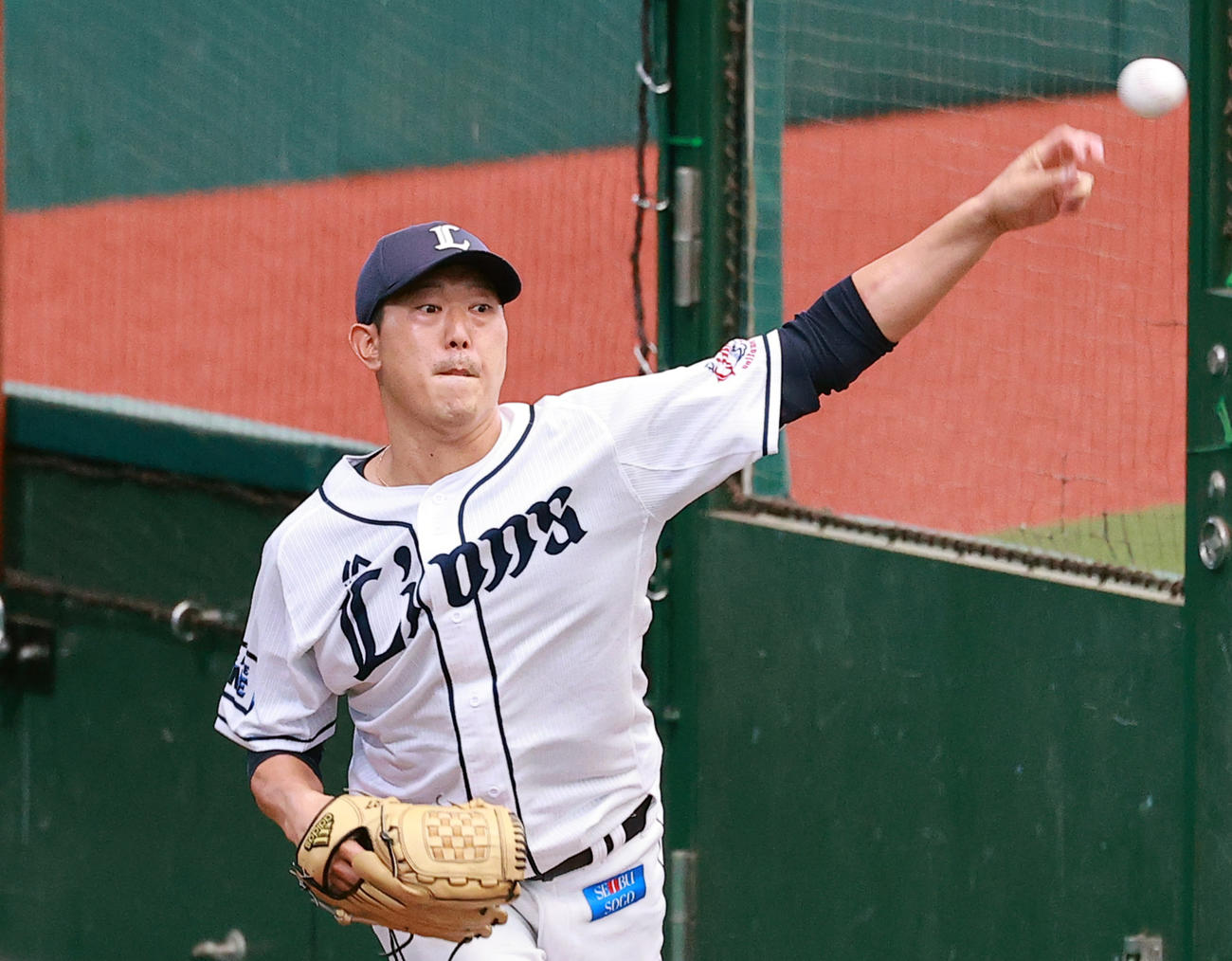 西武内海哲也（2021年6月9日撮影）