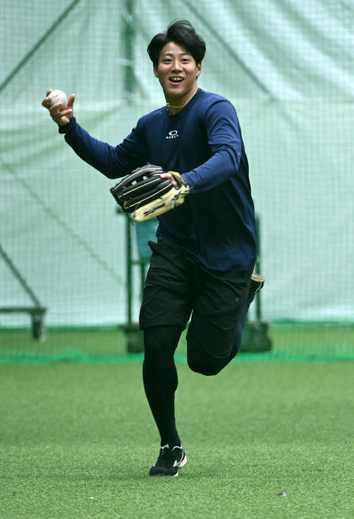 オリックス来田涼斗が憧れ吉田正つけた「34」奪取宣言「一番カッコいい