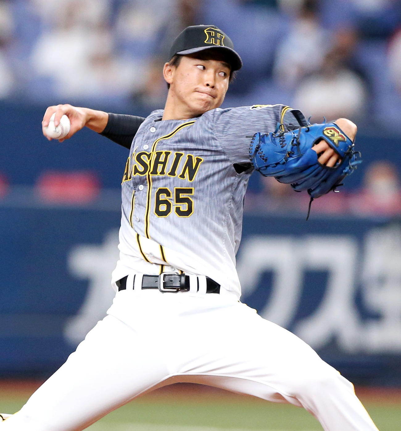 阪神湯浅京己（2021年8月4日撮影）