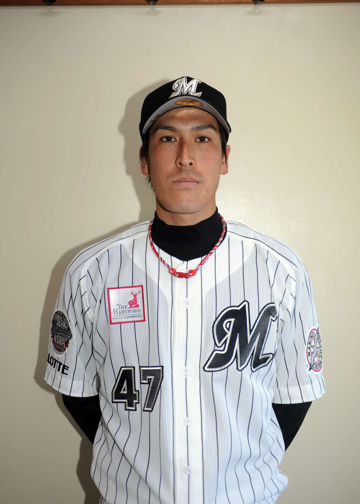 08年、背番号を変更したロッテ手嶌智