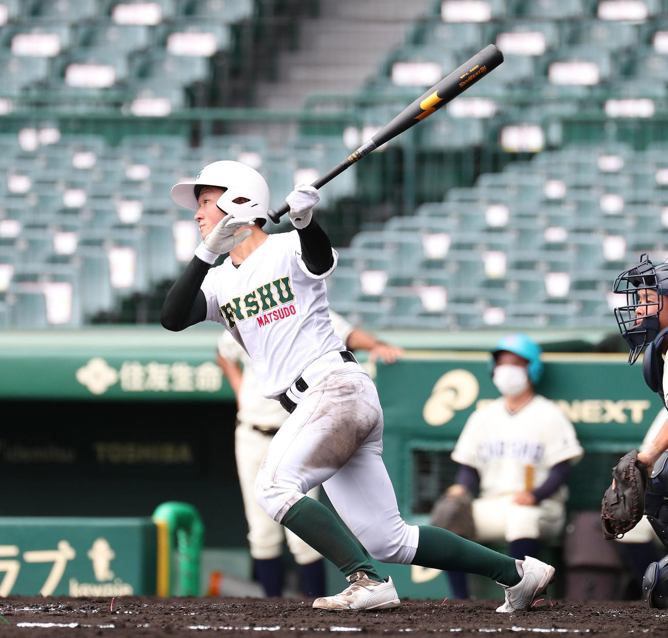 専大松戸・苅部力翔（2021年8月22日撮影）