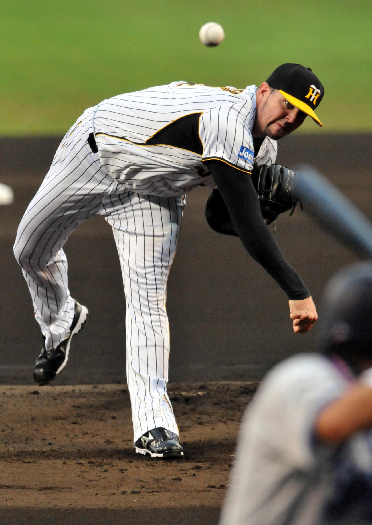 阪神対横浜10回戦　阪神先発のメッセンジャー（撮影・河南真一）＝2010年7月11日、甲子園球場投球フォーム