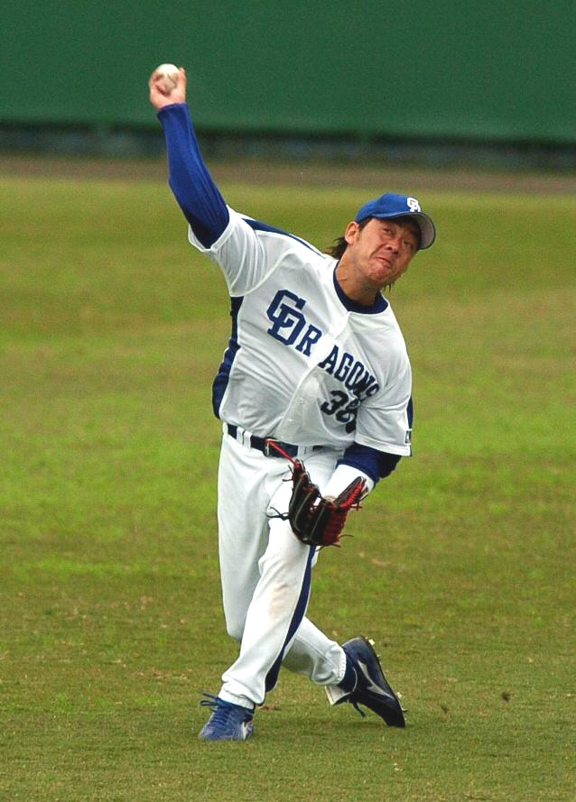 中日時代の大友進氏（05年2月8日撮影）