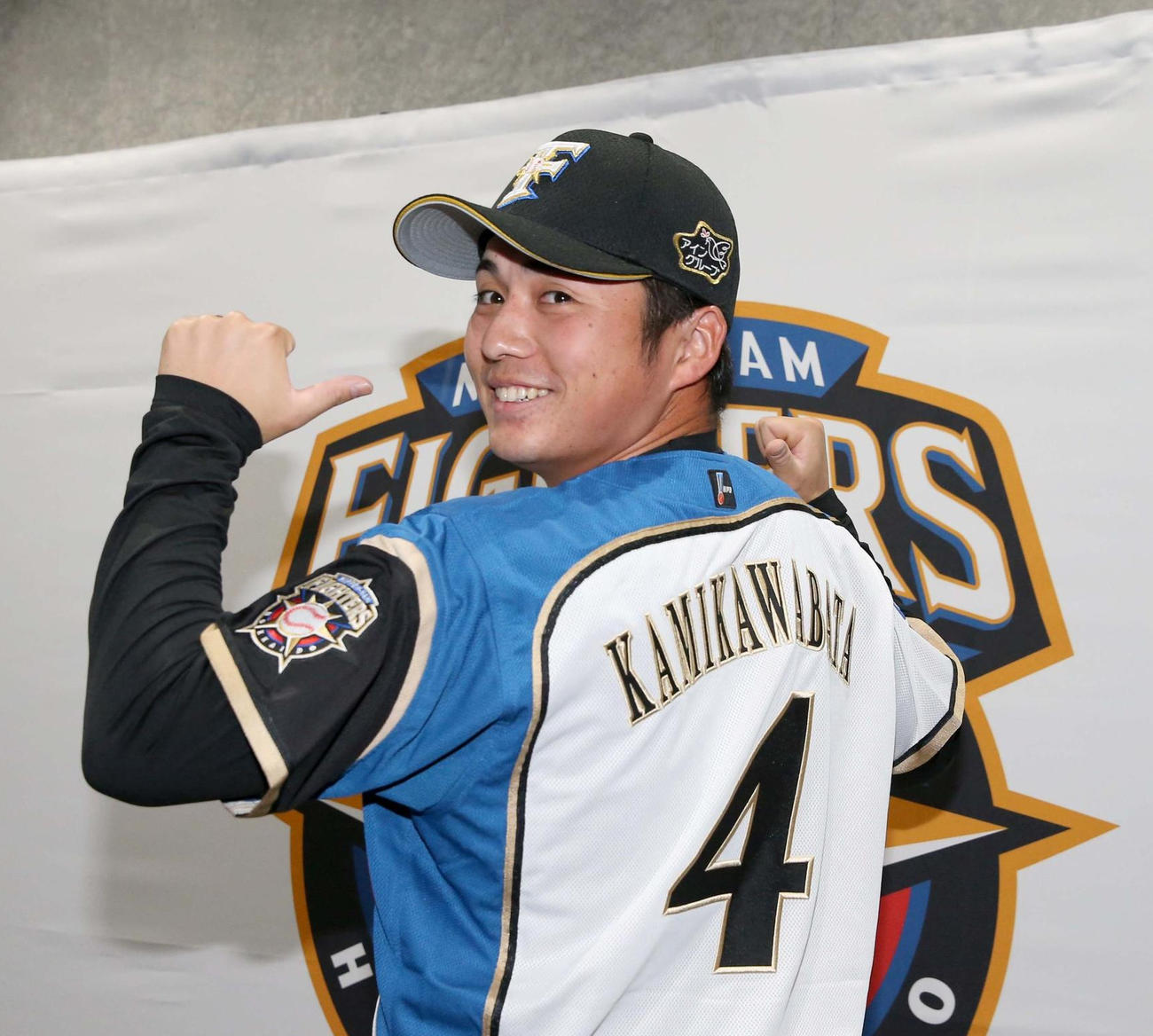 日本ハムドラフト9位の上川畑大悟（2021年12月撮影）
