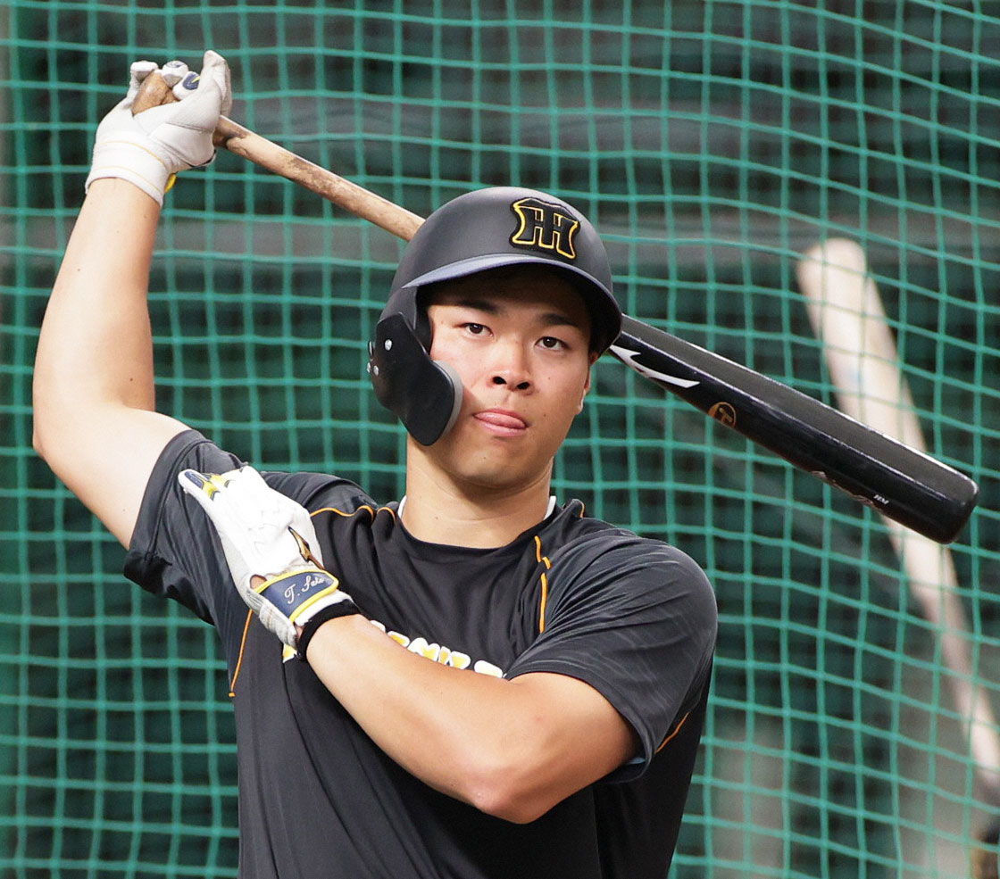 阪神佐藤輝明（2021年5月撮影）