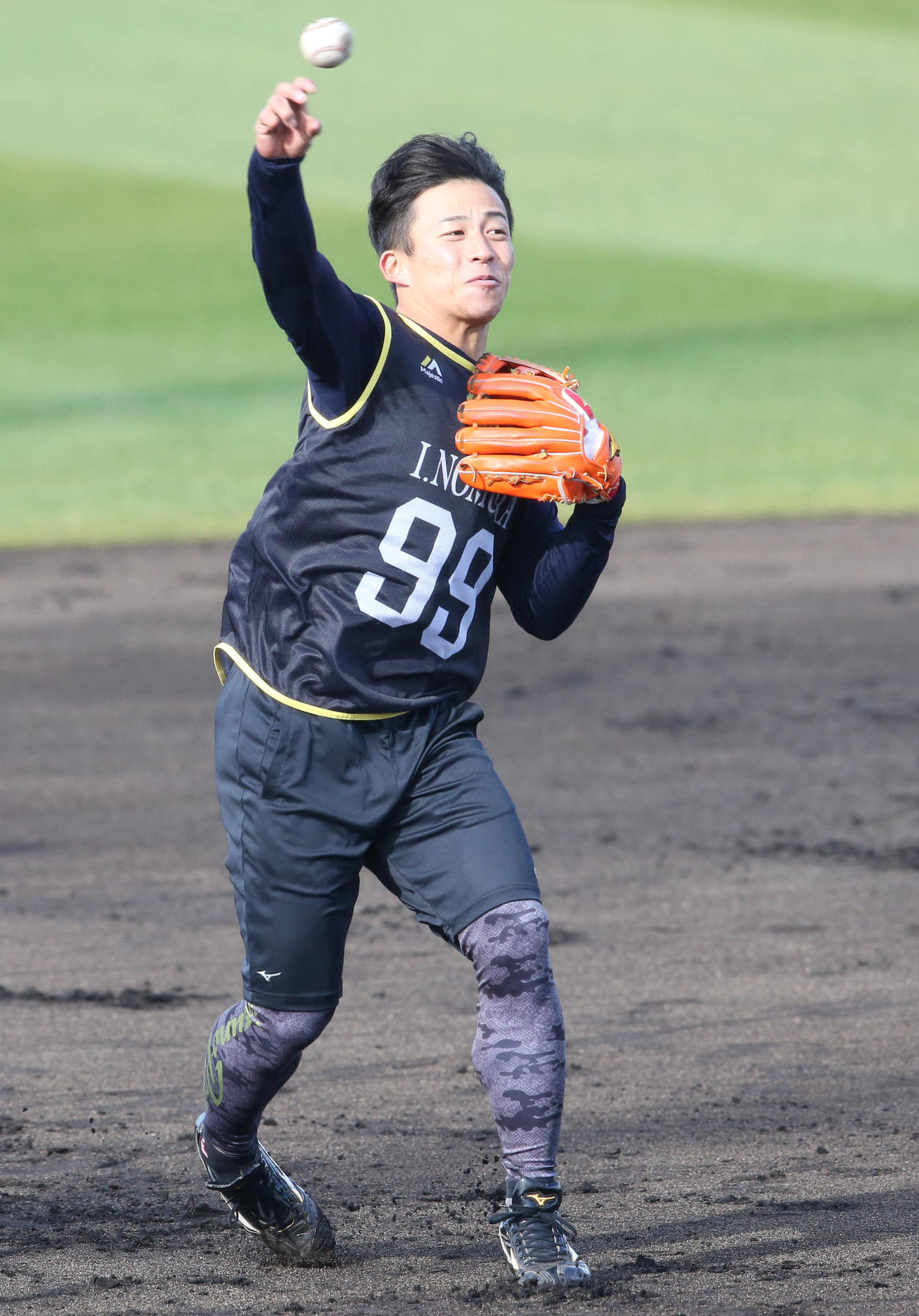 ソフトバンク野村勇（2022年1月24日撮影）
