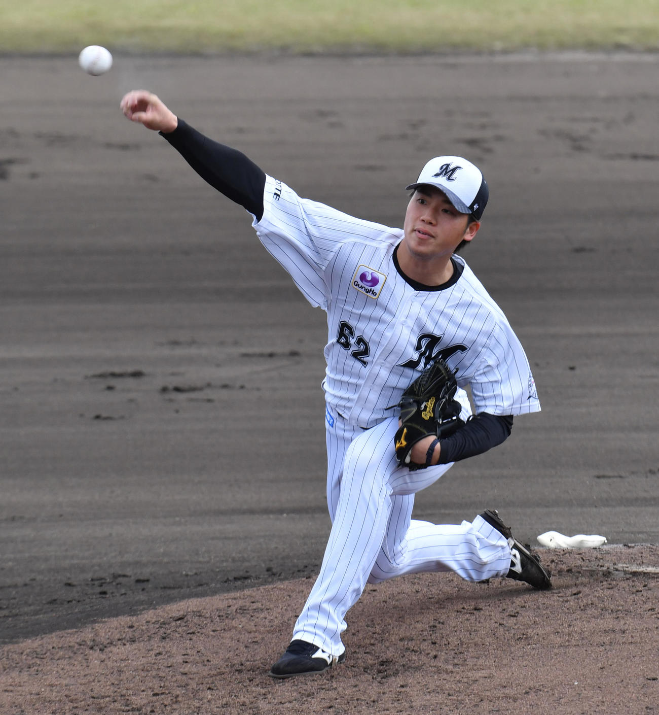 ロッテ森遼大朗（2022年2月8日撮影）