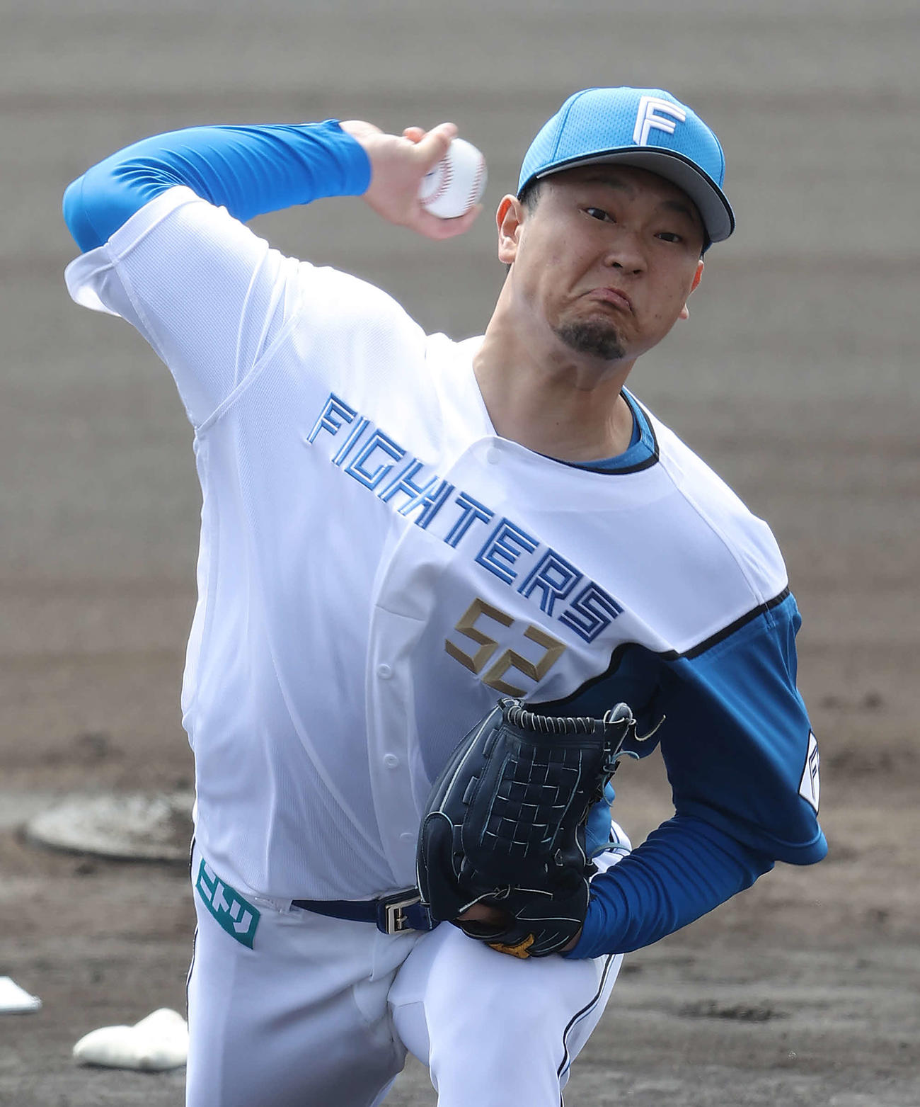 練習試合　日本ハム対阪神　日本ハム先発の池田（撮影・河野匠）