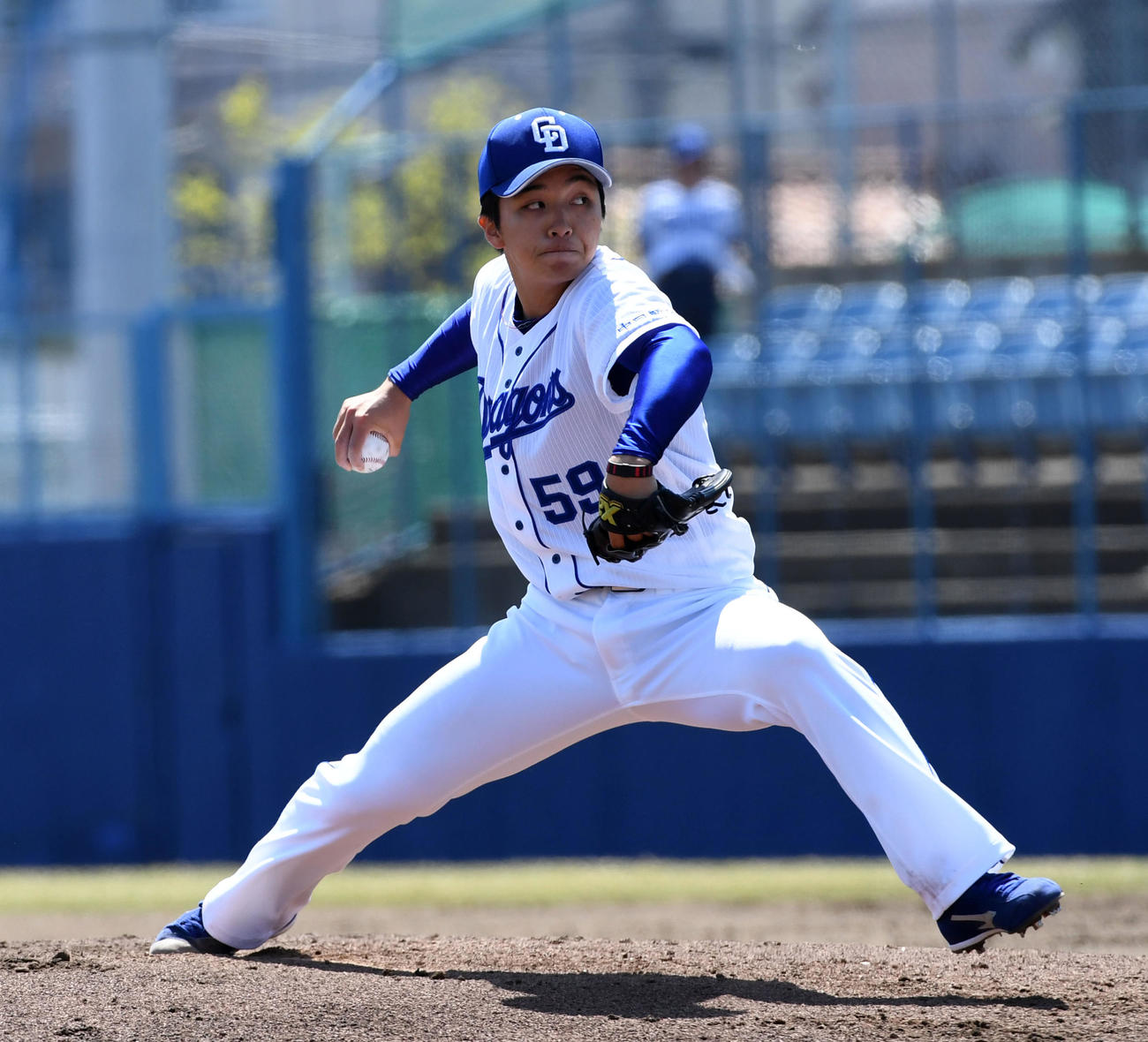 中日山本拓実（2019年4月撮影）