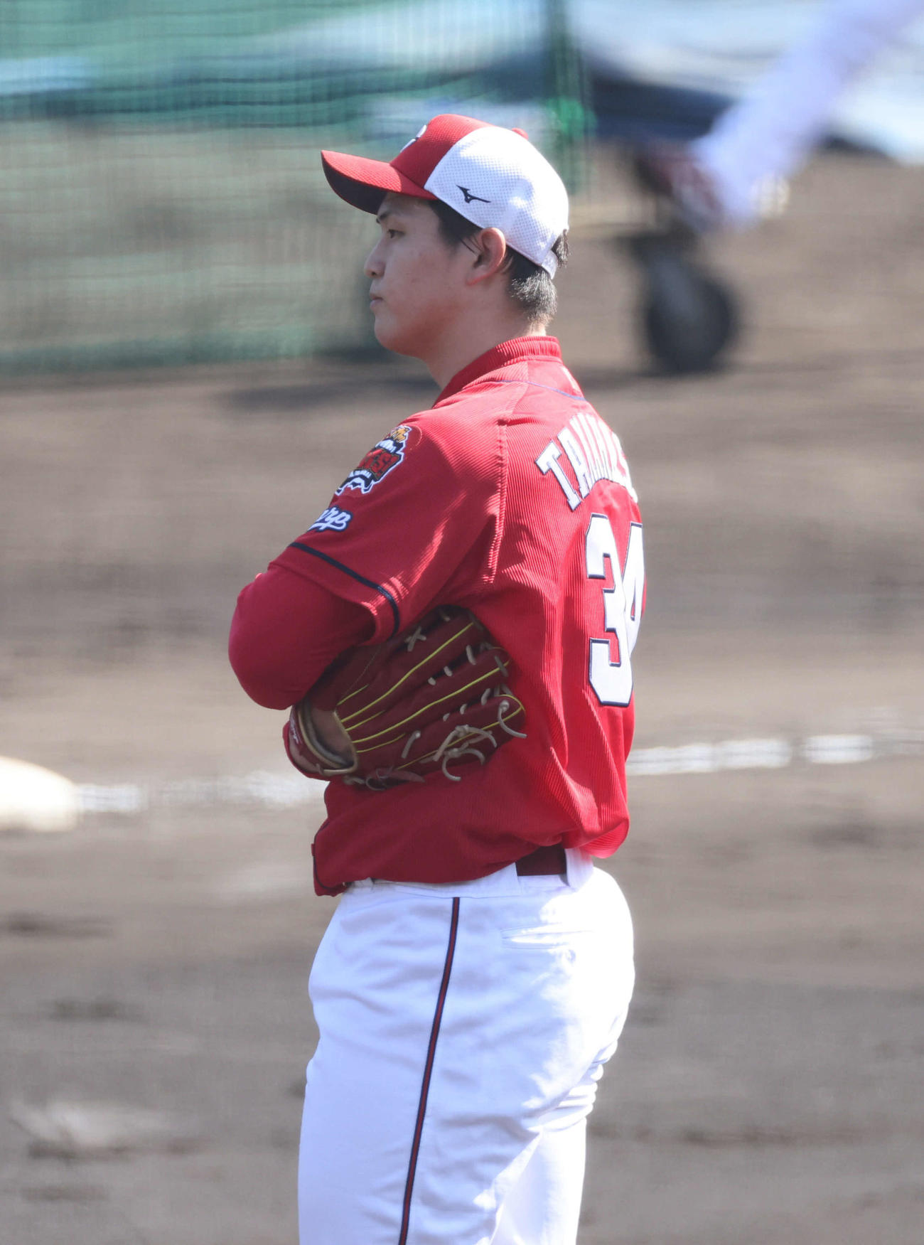 11日紅白戦で被弾した広島高橋昂也