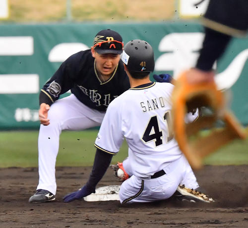 オリックス３位の福永奨が２戦連続強肩披露 盗塁阻止率というのが大事になってくる プロ野球写真ニュース 日刊スポーツ