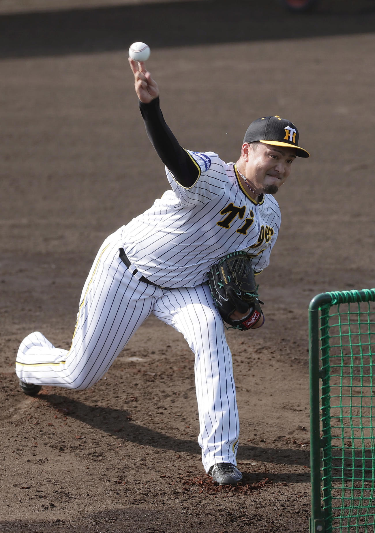 特打で打撃練習を務める阪神秋山（撮影・前田充）