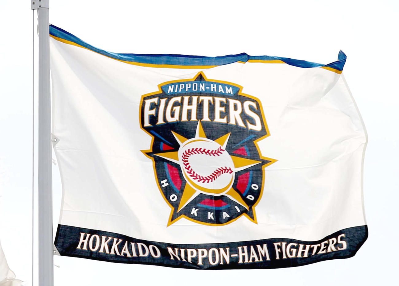 日本ハムチームフラッグ（2021年2月2日撮影）