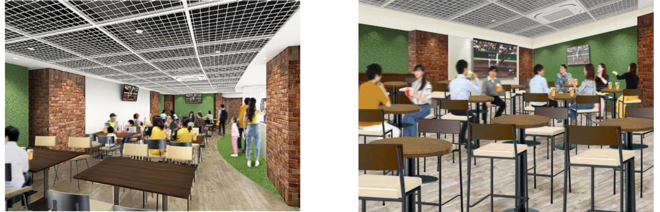 「docomo LOUNGE KOSHIEN」内のイメージ（球団提供）