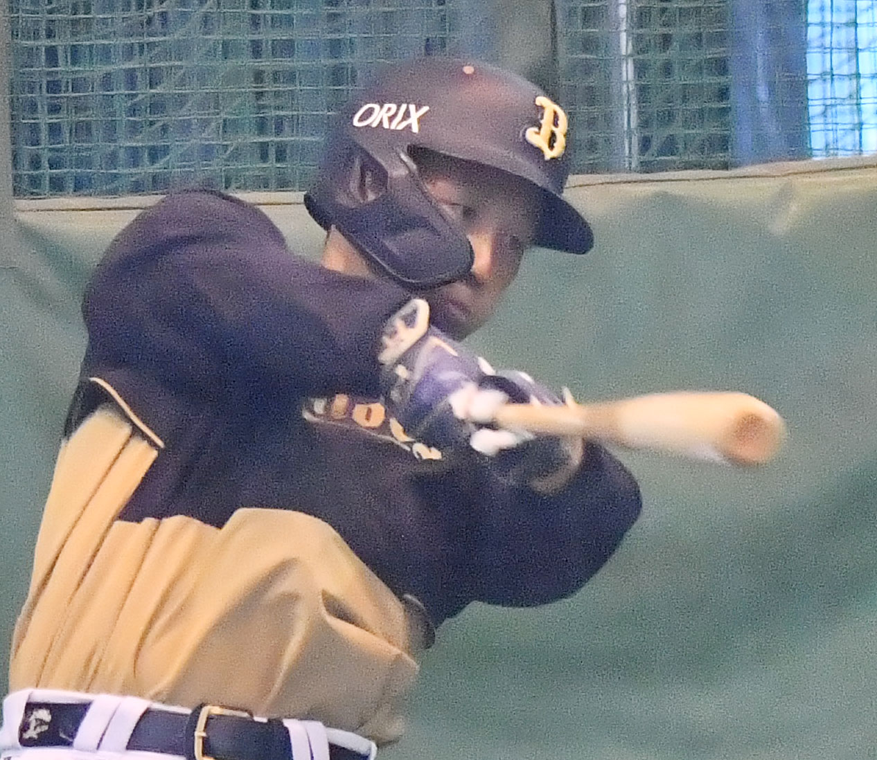 オリックス吉田正（2021年2月13日撮影）