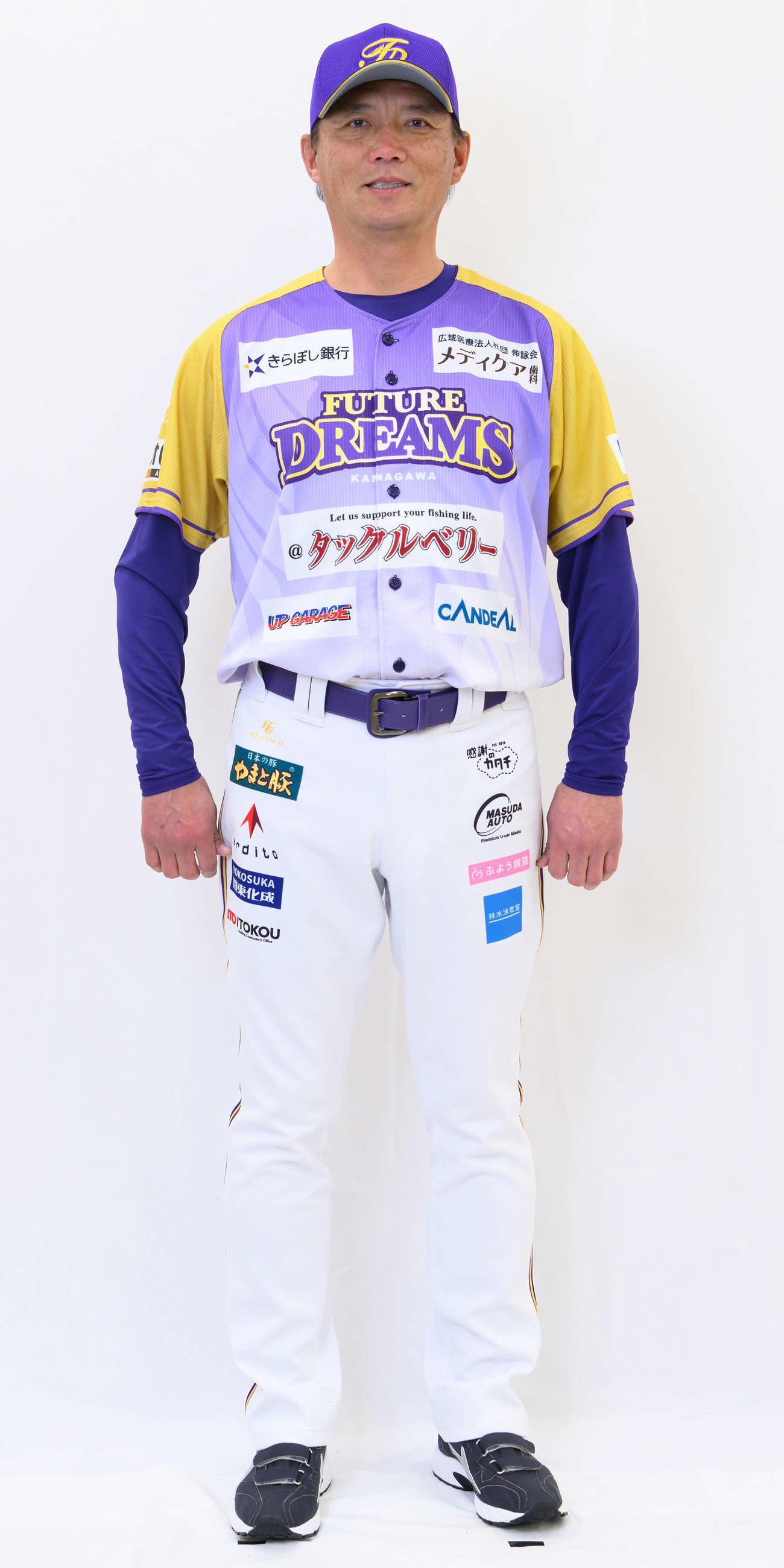 初公開となったBC・神奈川・川村丈夫新監督のユニフォーム写真（C）Kanagawa Future Dreams