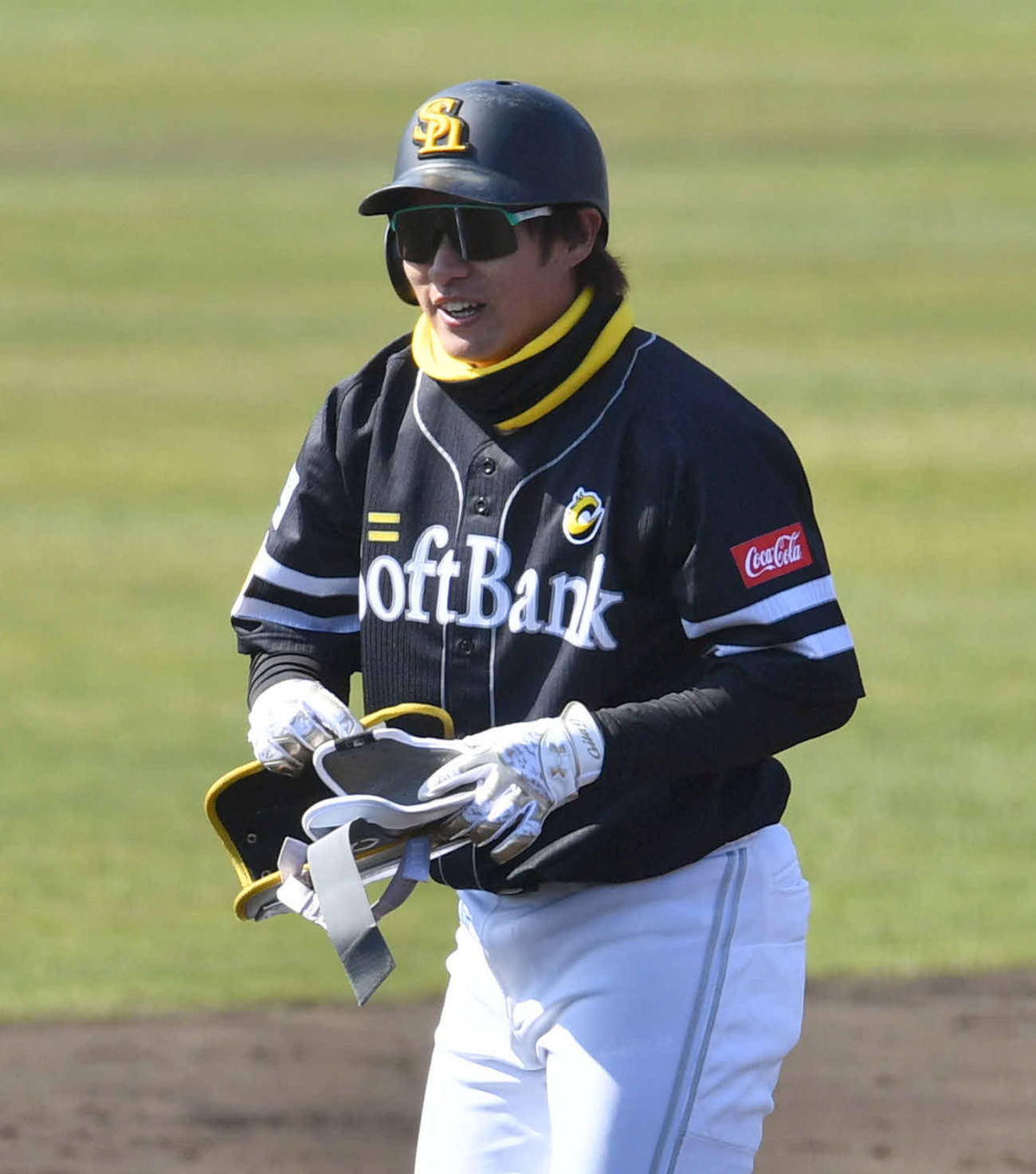 ソフトバンク柳田悠岐（2022年2月16日撮影）