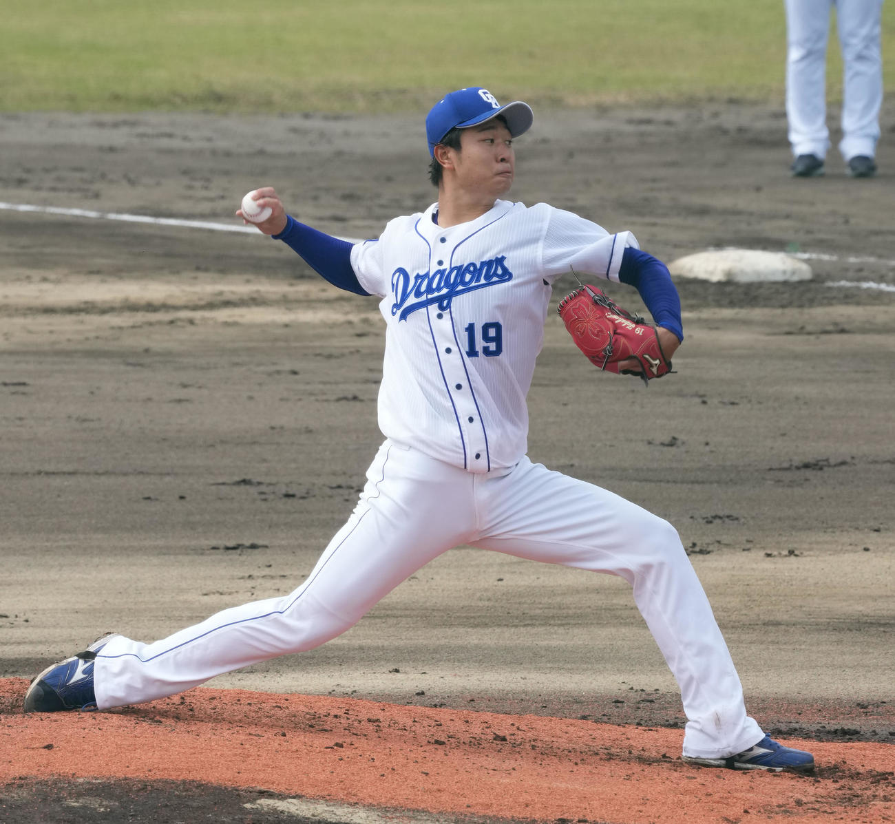 DeNA戦に先発した高橋宏（撮影・森本幸一）