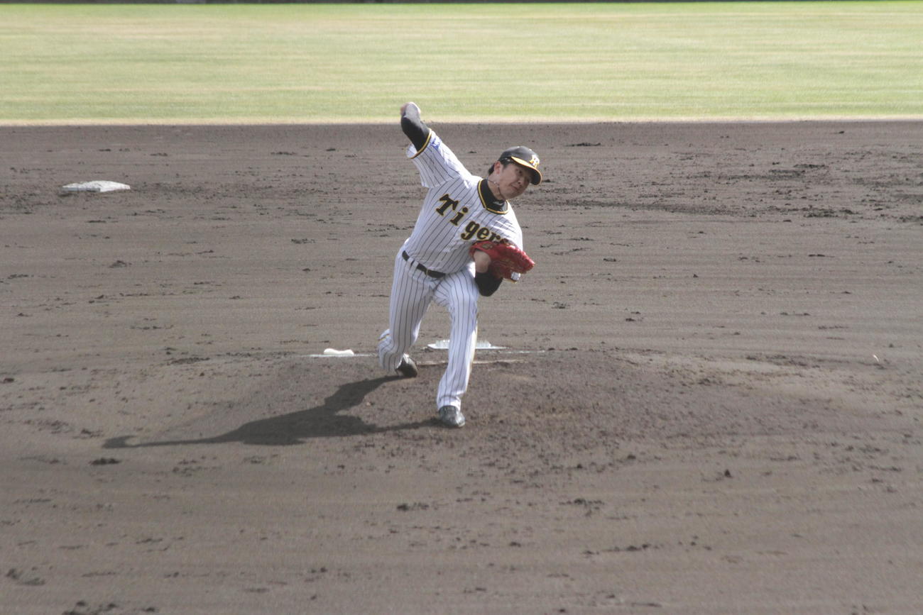 阪神才木は4回から登板して2回無失点の力投を見せた