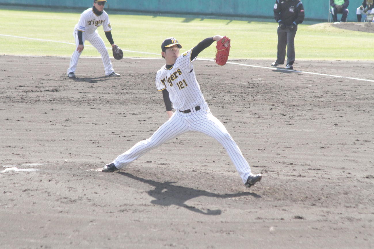 阪神才木は4回から登板して2回無失点の力投を見せた