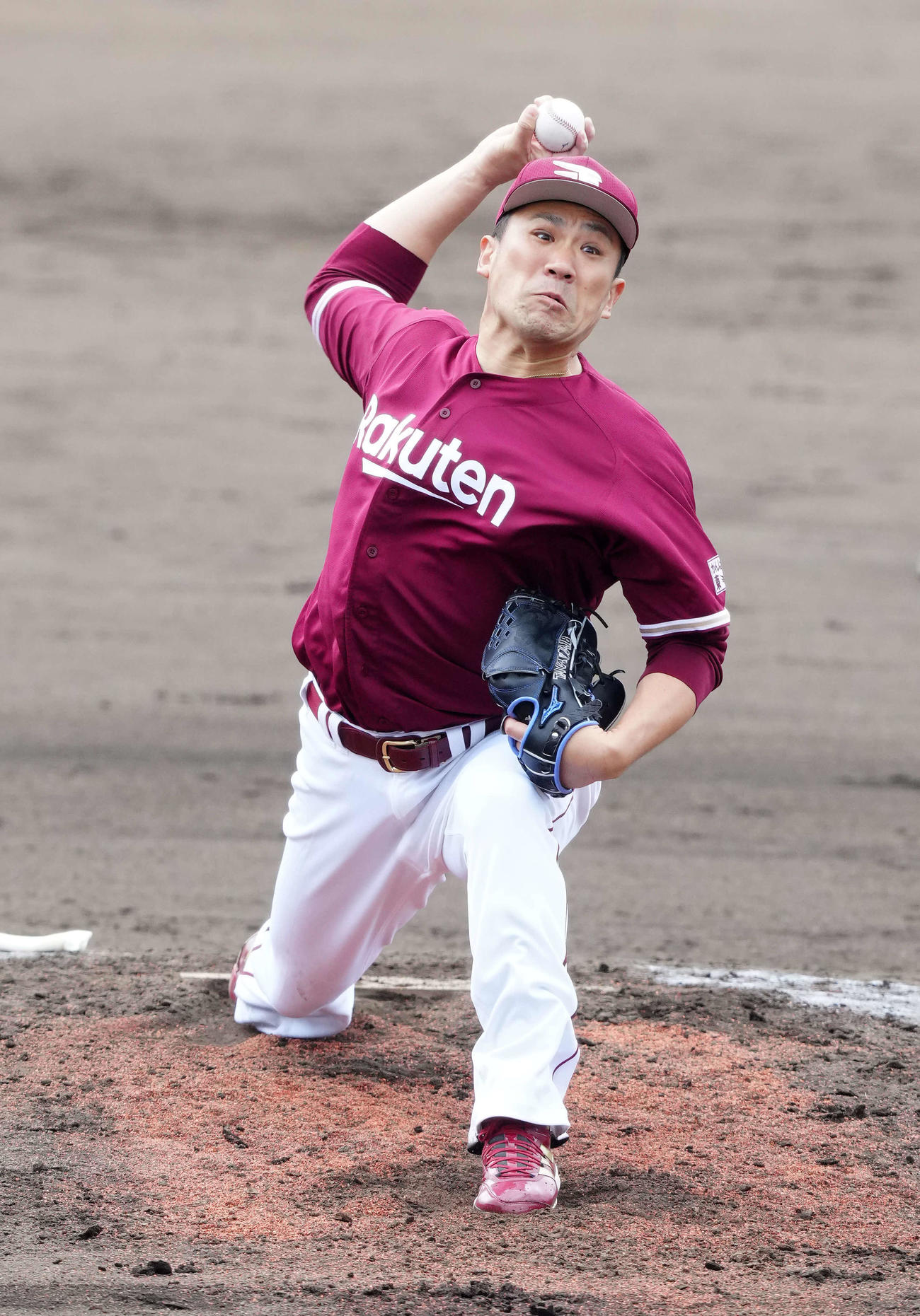 ヤクルト対楽天　楽天先発の田中将（撮影・江口和貴）