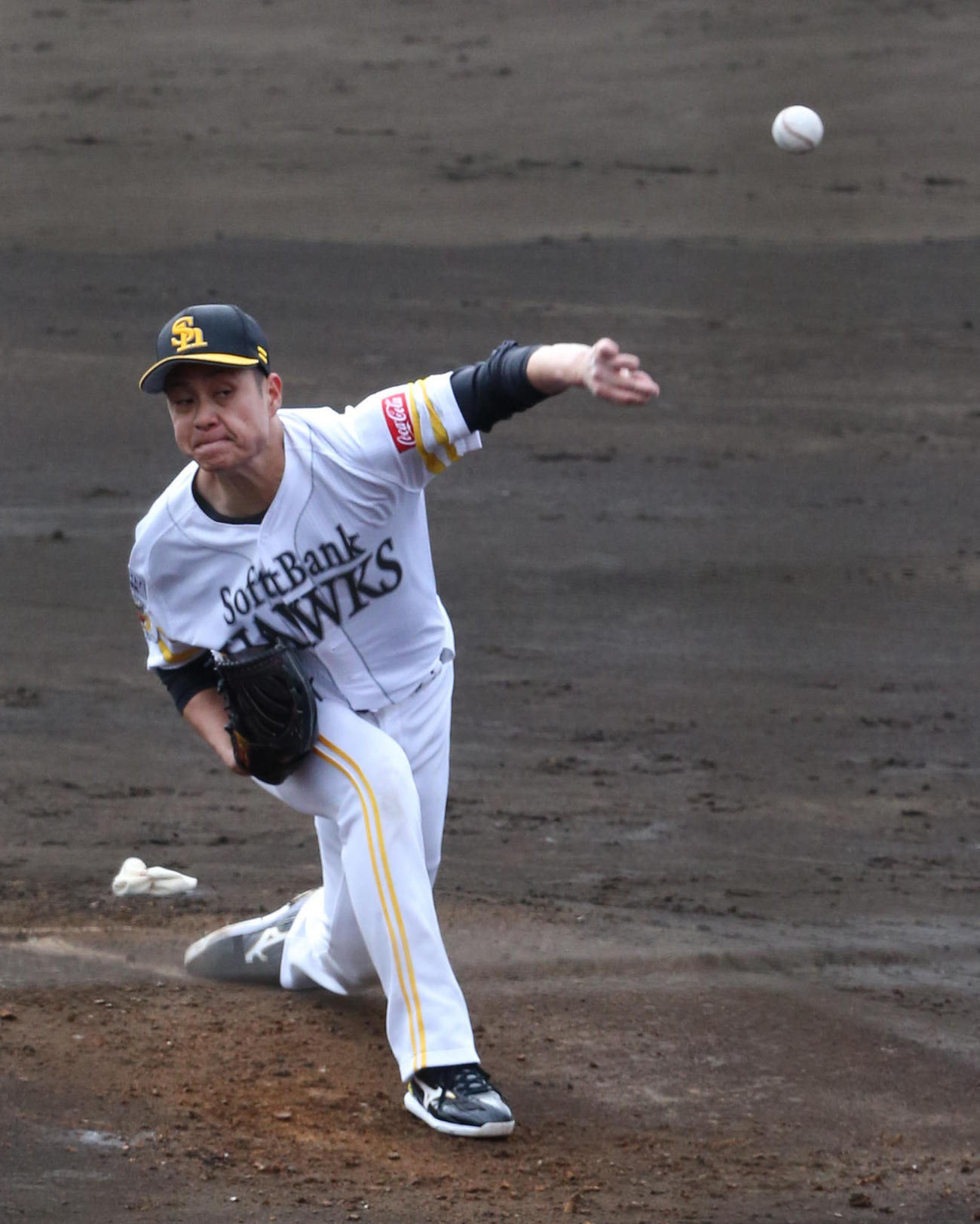ソフトバンク大竹耕太郎（2022年2月7日撮影）