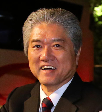 慶大長谷山彰前塾長（2019年11月4日撮影）