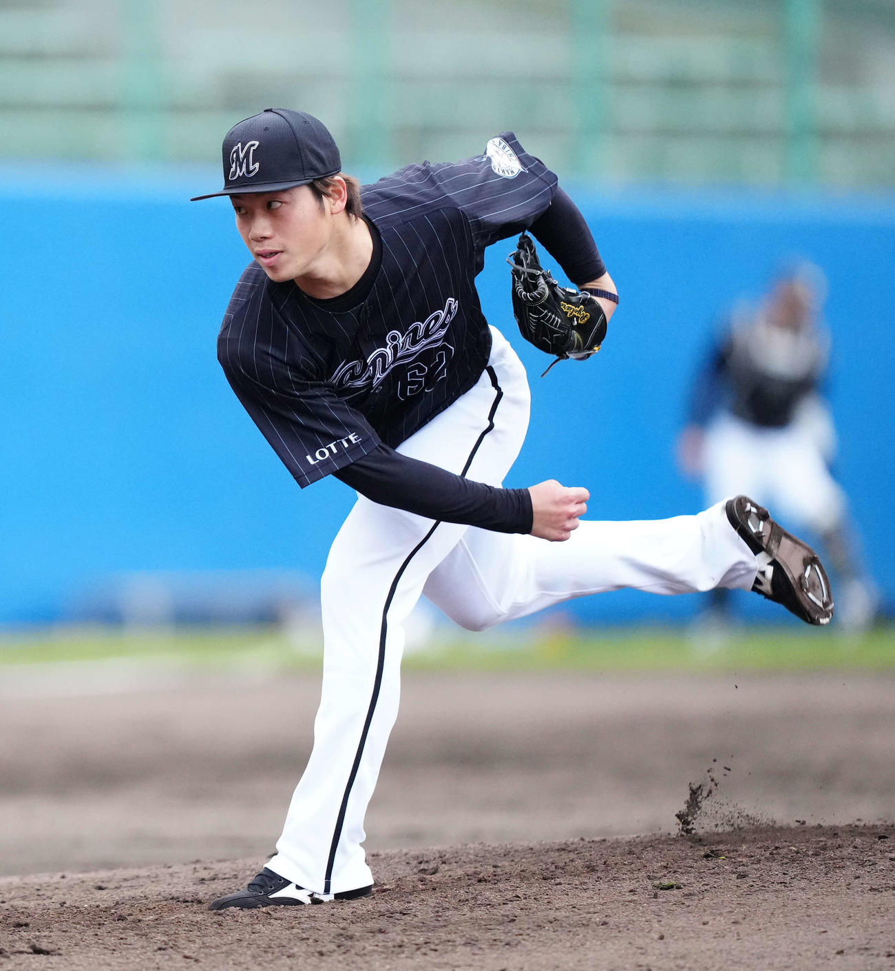 ロッテ森遼大朗（2022年2月20日撮影）
