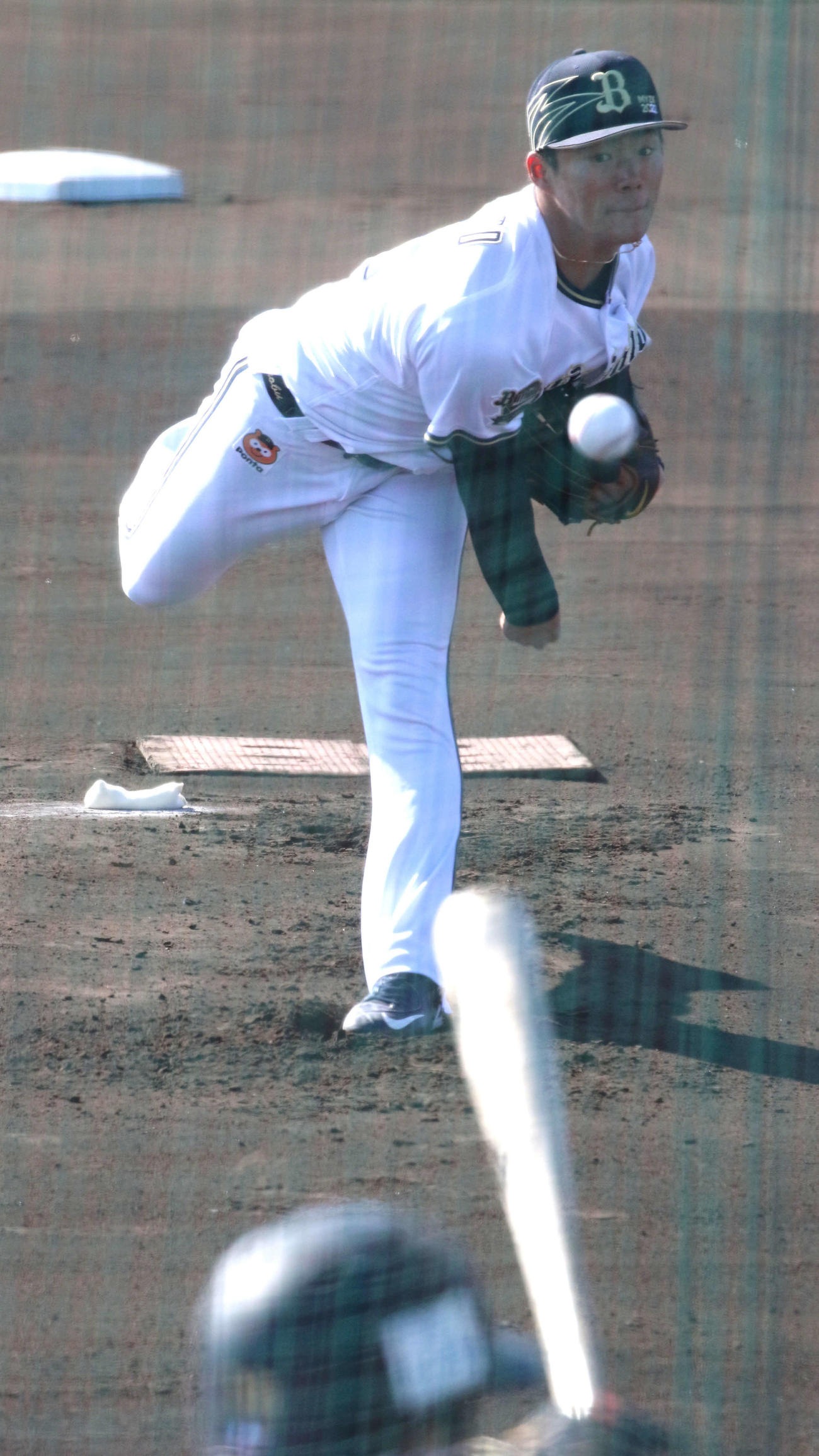 ライブBPに登板した山本由伸（撮影・渦原淳）