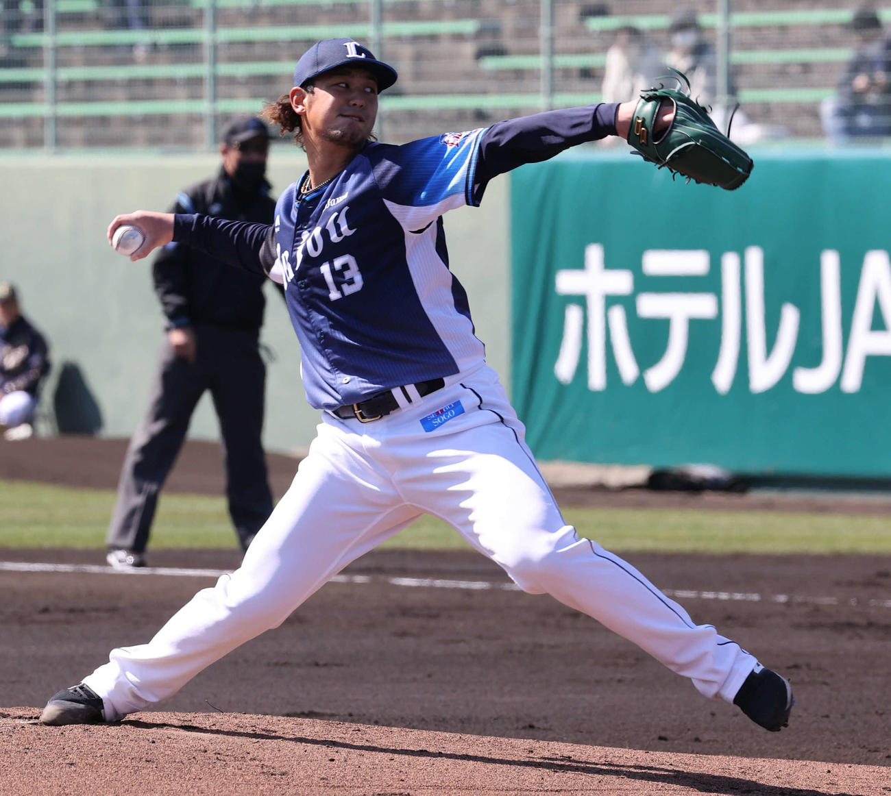 西武先発の高橋光成（撮影・渦原淳）