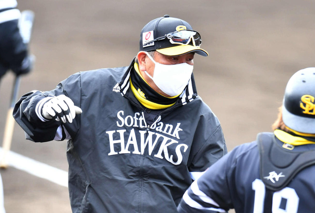 ソフトバンク藤本博史監督（2022年2月21日撮影）