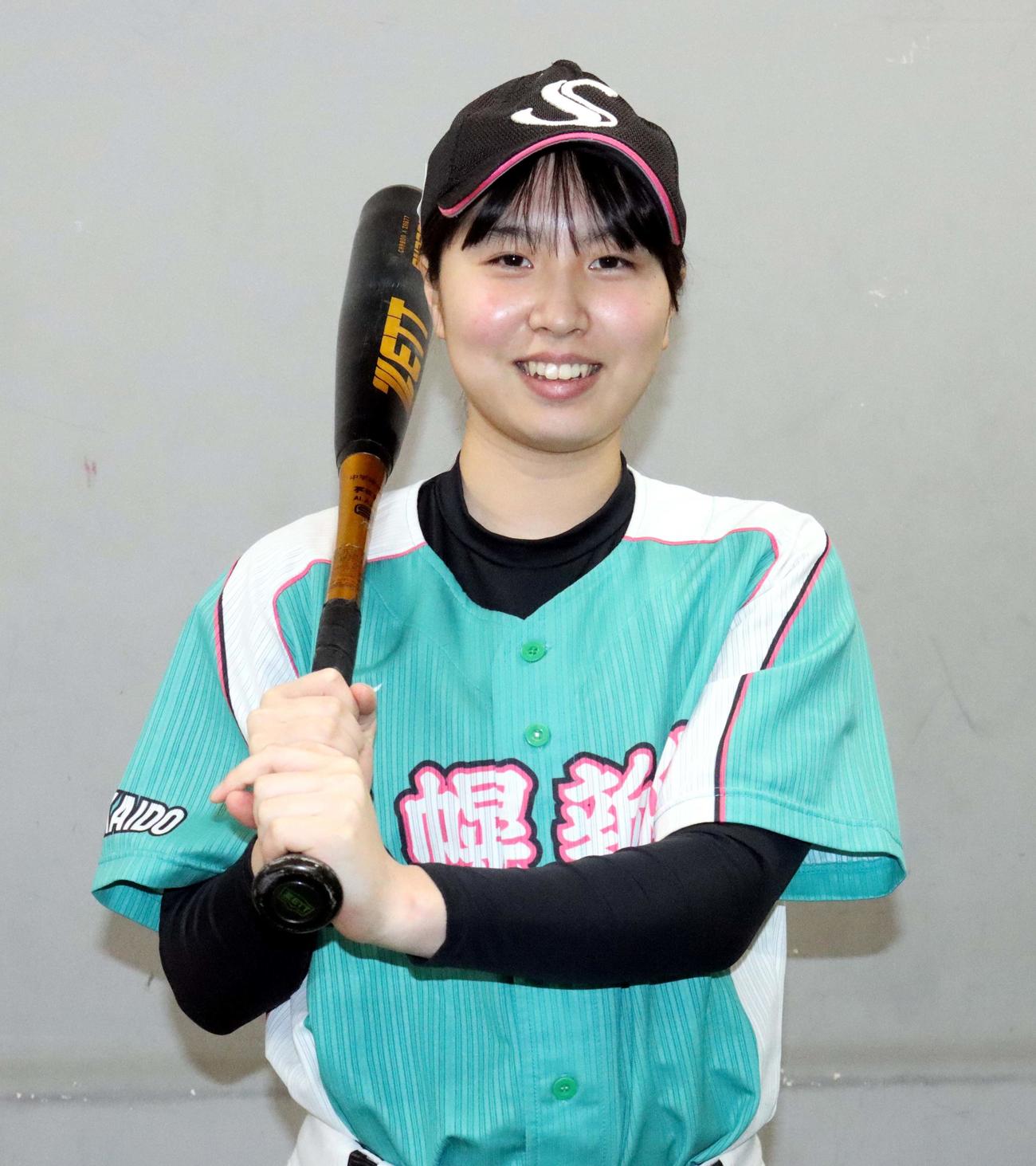 イチロー氏との対戦経験を糧に大学での飛躍を目指す札幌新陽の一谷内野手（撮影・永野高輔）