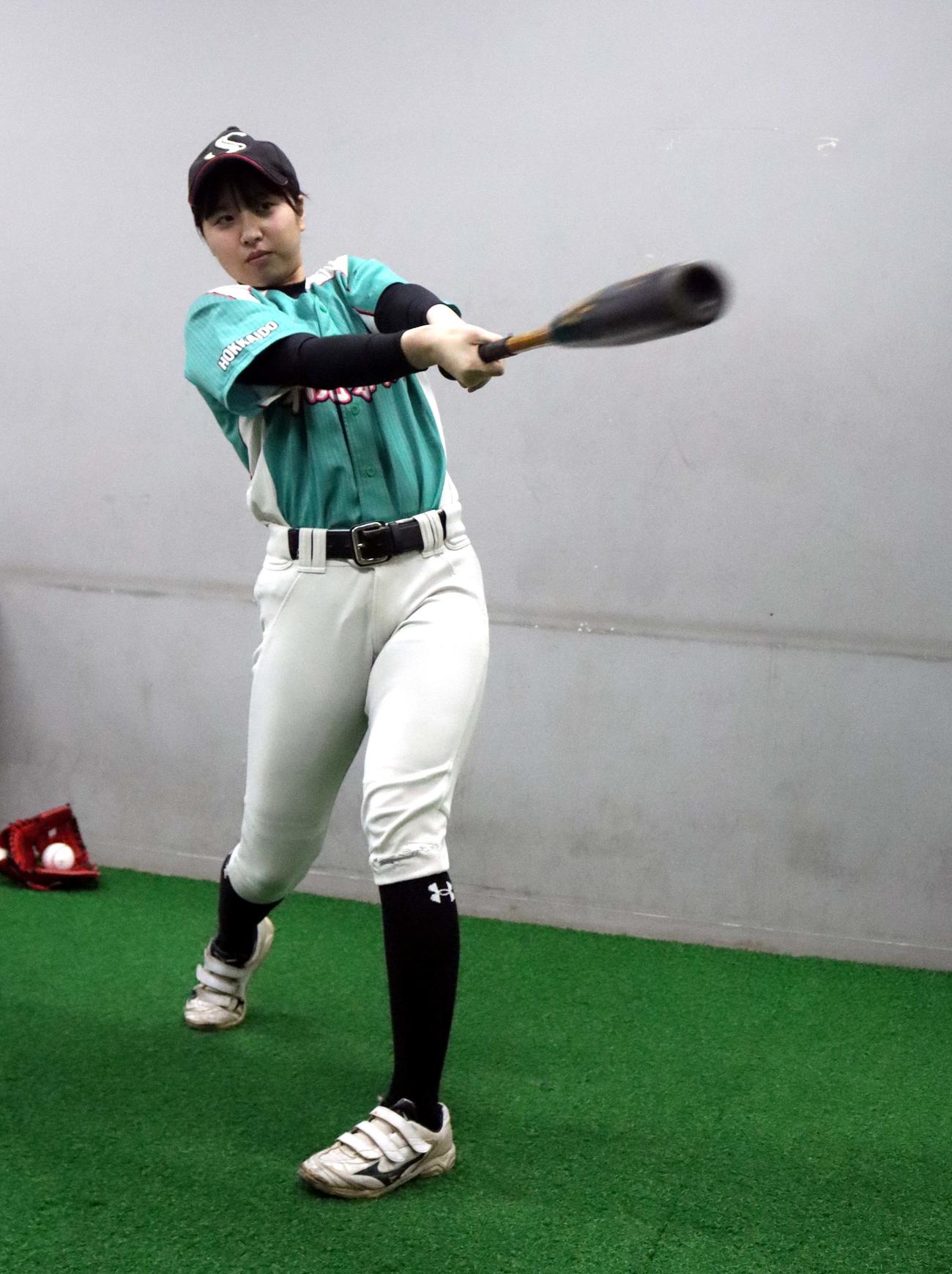 イチロー氏との対戦経験を糧に大学での飛躍を目指す札幌新陽の一谷内野手（撮影・永野高輔）