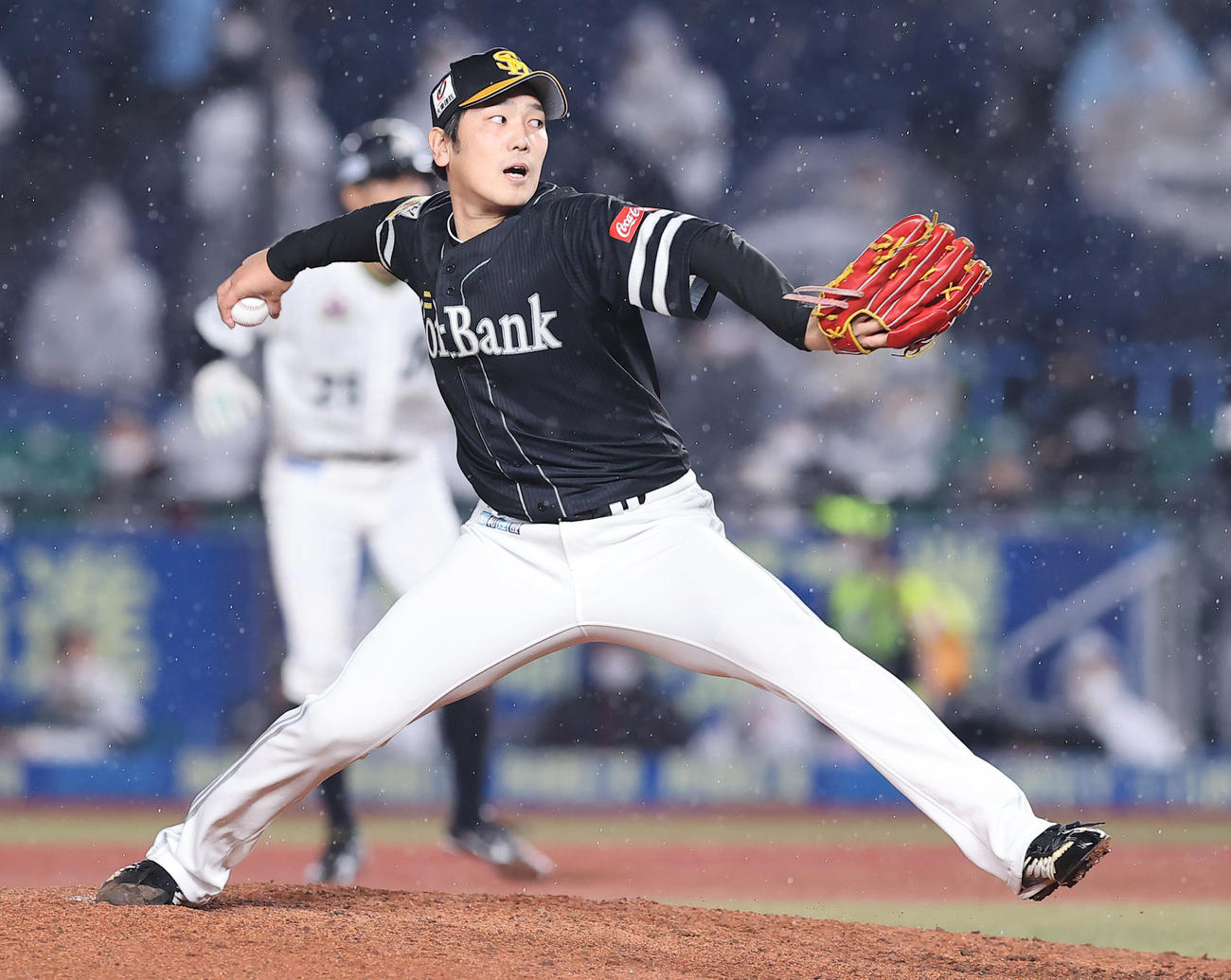 ソフトバンク石川柊太（2021年10月25日撮影）