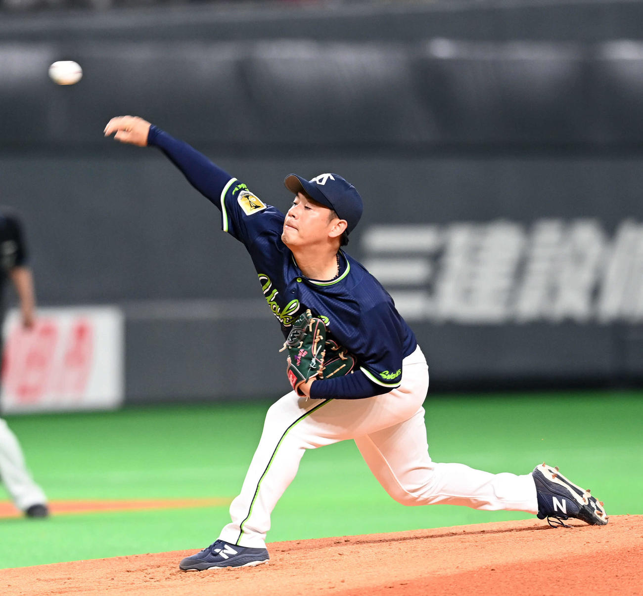 日本ハム対ヤクルト　ヤクルトの先発小川（撮影・たえ見朱実）