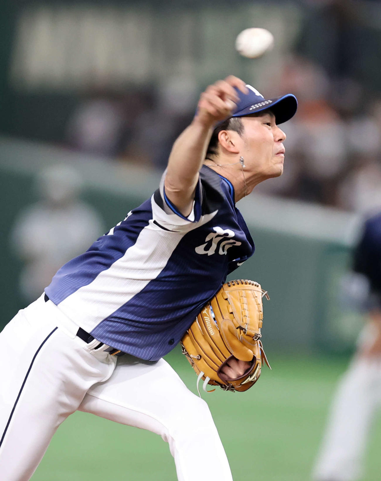 巨人対西武　力投する西武先発の今井（撮影・浅見桂子）