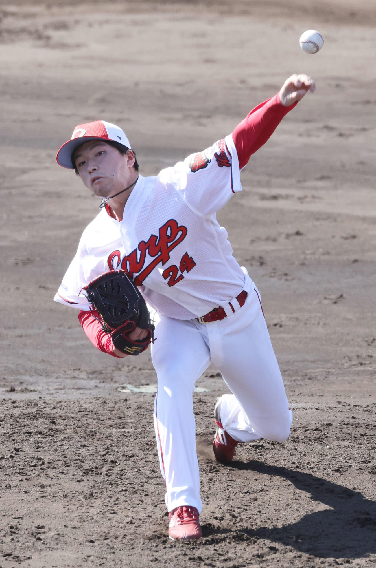 広島ドラフト1位の黒原（2022年2月6日）