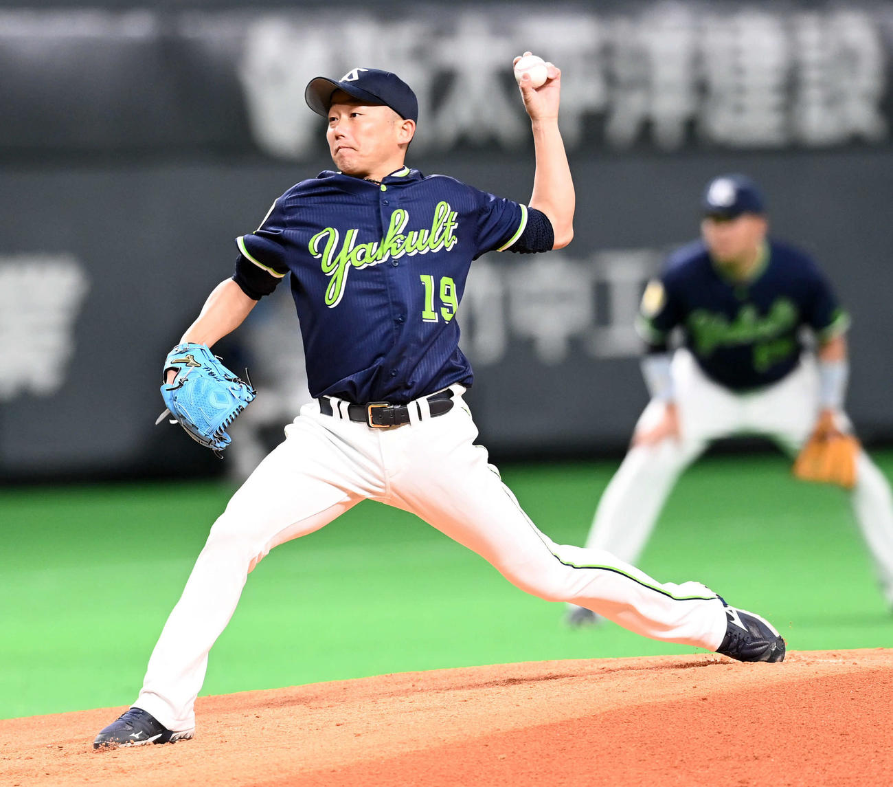 日本ハム対ヤクルト　ヤクルトの先発石川（撮影・たえ見朱実）