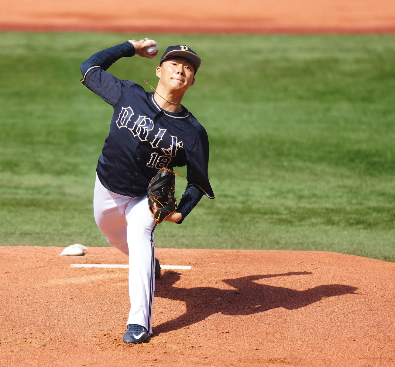 DeNA対オリックス　オリックス先発の山本（撮影・江口和貴）